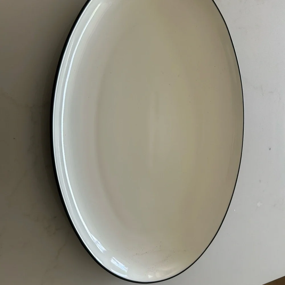 Noritake stoneware in grafite . Oval platter - Picture 2 of 5